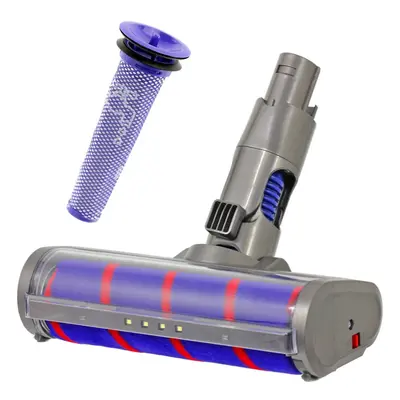 Soft Roller Brush Head Hard Floor Turbine Tool + Pre-Motor Filter for DYSON SV03 SV04 SV05 SV06 