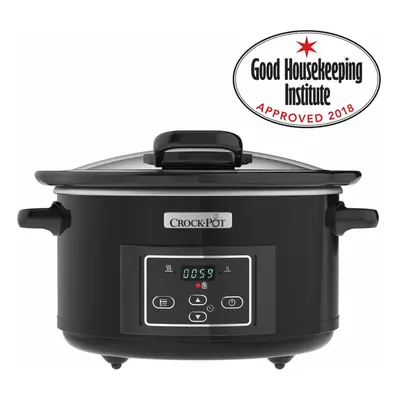 Crock-Pot Lift & Serve Digital Slow Cooker with Hinged Lid and Programmable Countdown Timer, 4.7