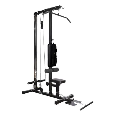 RIP X Stationary Lat Pulldown Machine with Extra Pulley for Seated Rows and Strap for Weighted A