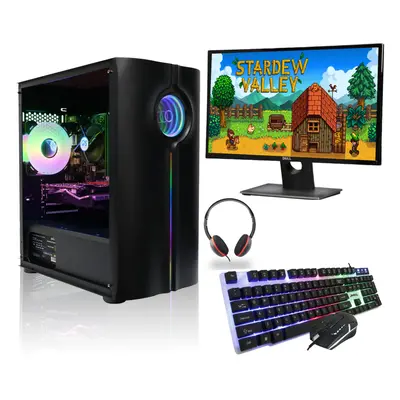 Gaming PC Bundle Intel Core i3 8GB RAM 240GB SSD Windows WiFi