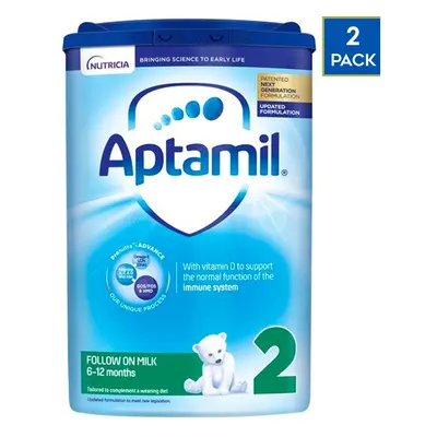 2 x Aptamil Follow on Milk Powder 800g