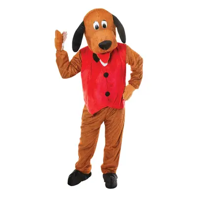 Official Forum AC269 Mens Dog With Waistcoat (Big Head) Standard Adult Costumes