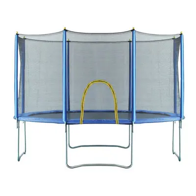 NoBoundz 12ft Garden Trampoline w/ Net Enclosure & Zip Entry