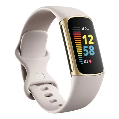 Fitbit Charge Gold and Lunar White