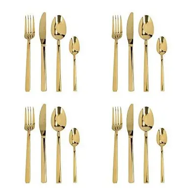 Mikasa Ciara Diseno Piece Cutlery Set - Gold