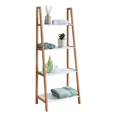 4 Tier Ladder Bookcase Storage Shelving Unit Plant Rack Display Stand