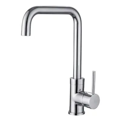 Hexa Single Lever Kitchen Mixer Sink Monobloc Tap Chrome Round Swivel