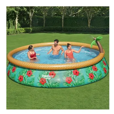 Bestway 15ft x 33in Paradise Palms Fast Set Pool Set