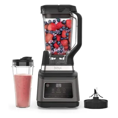 2-in-1 Ninja Black/Silver Blender with Auto-iQ (BN750UK) W, 2.1 Litre Jug, 0.7 Litre Cup