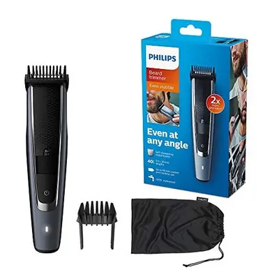 Philips Series Beard and Stubble Trimmer/Hair Clipper (0.4 mm - mm) with Self-Sharpening Metal B