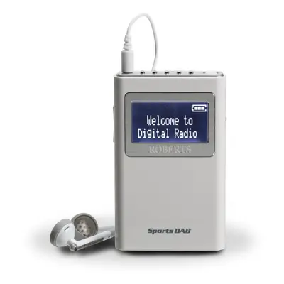 Roberts Radio Sports DAB5 DAB/DAB+/FM Personal Digital Radio - White