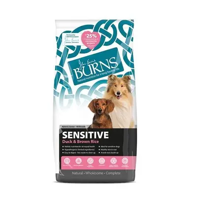 Burns Pet Nutrition Sensitive Duck & Brown Rice Dry Dog Food - 12kg