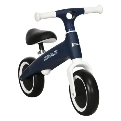 AIYAPLAY Baby Balance Bike, Children Bike w/ Adjustable Seat, Wide Wheels - Blue