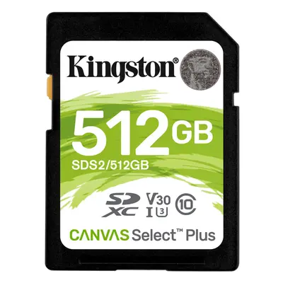 Kingston 512GB Canvas Select Plus UHS-I SDXC Memory Card