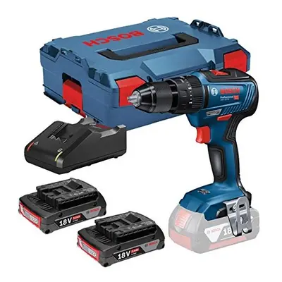 Bosch GSB V-55 Brushless Cordless Combi Drill inc 2X 2.0Ah Batteries, GAL 18V-40 Charger & L-Box