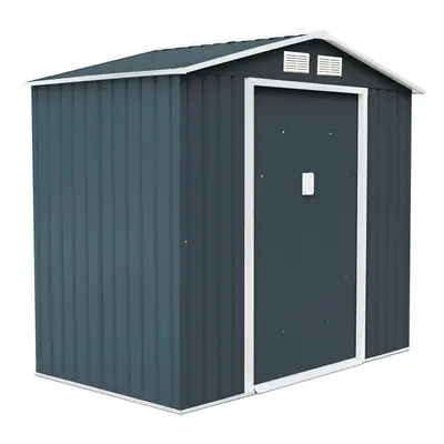 6.9FT x 4.1FT Outdoor Storage Shed Large Tool House with Sliding Doors