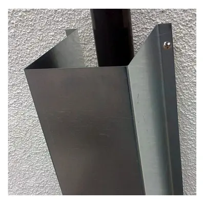 Anti-Climb Downpipe Cover - galvanised finish