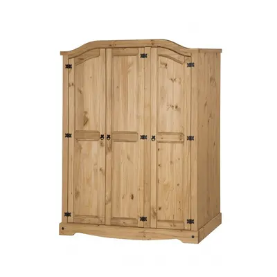 Corona Door Arch Top Wardrobe Bedroom Furniture Solid Pine