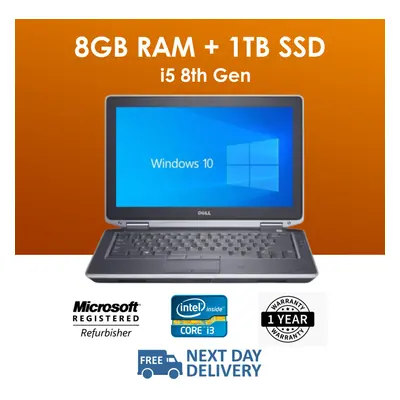 Generic Fast Intel Core i5 8th Gen Win 8GB Ram 500GB SSD WI-FI Laptop