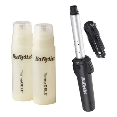 Babyliss 2583BU + 4580U Pro Cordless Portable Gas Combined 19mm Hair Styling Brush/Tong 2x Extra