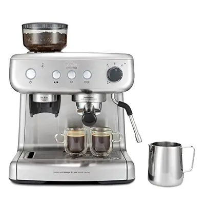 Breville Barista Max Espresso Machine | Latte & Cappuccino Coffee Maker with Integrated Bean Gri