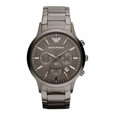 Emporio Armani AR2454 Mens Renato Watch Stainless Steel - Black