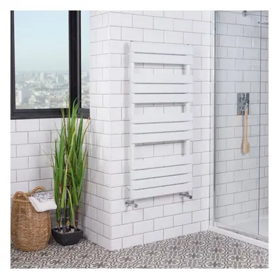 Juva x 600mm White Flat Panel Heated Towel Rail