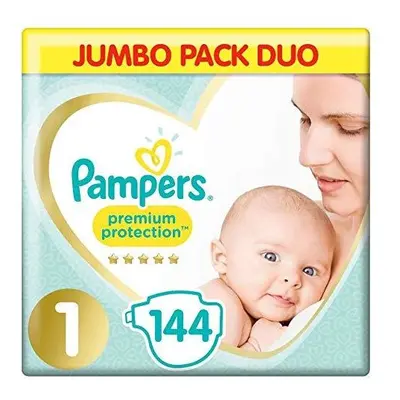 Pampers Premium Protection Softest Comfort Nappies Jumbo Pack Approved by British Skin Foundatio