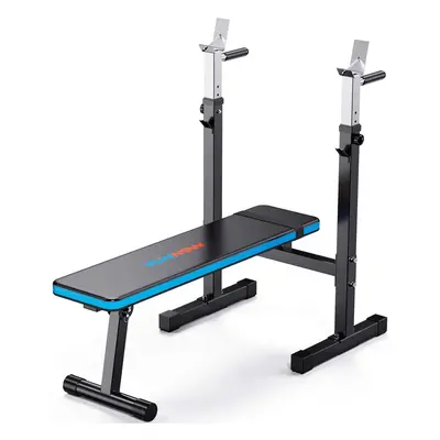 WINNOW Adjustable Weight Bench with Dip Station Folding Heavy Duty Weight Lifting Bench Home Tra