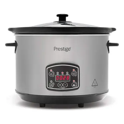 Prestige - Digital Slow Cooker 5.5 Litre - Easy to Use Programmable Timer - Cooking Modes - LCD 