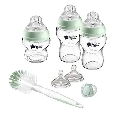 Closer to Nature Clear Glass Baby Bottle Starter Set