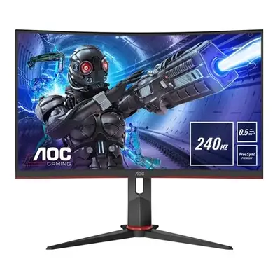 AOC C27G2ZE/BK 27" LED Widescreen HDMI/ DisplayPort Freesync 0.5ms Frameless Curved Monitor