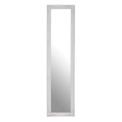 Premier Housewares Elizabeth White Wood Floor Standing Mirror