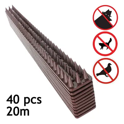 Garden Fence Wall Anti-Climb Security Spikes (40 Pcs, 20m)