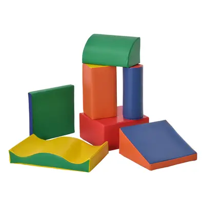 HOMCOM Pcs Kids Soft Foam Puzzle Play Blocks Set Learning Toddler Activity