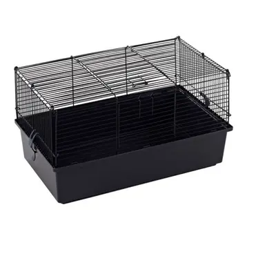 Indoor Rabbit Cage 80cm Black/Blue Single Tier - Small Pet Guinea Pig