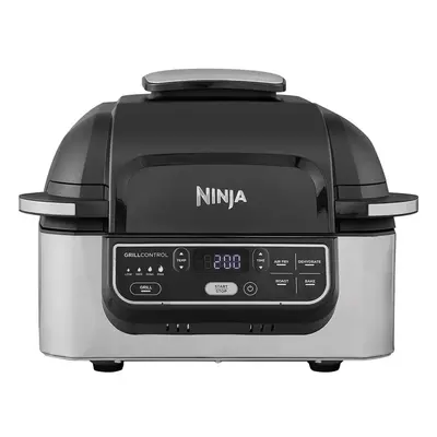 Ninja Foodi Health Grill and Air Fryer [AG301UK] 5.7 Litres, Brushed Steel and Black - UK Stock