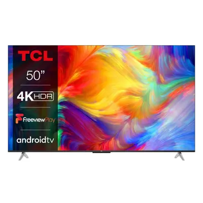 TCL P638K 50" 4K UHD HDR Smart Android TV - Grey - 50P638K