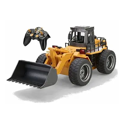 Top Race Remote Control Bulldozer For Kids - RC Excavator Digger Tractor - Full Functional Front