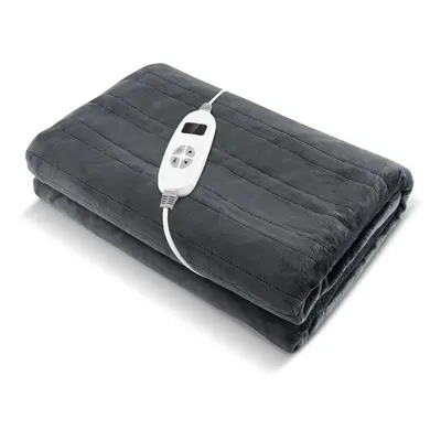 Electric Heated Blanket Soft Throw w/ Hours Timing &10 Heat Level