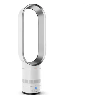 Negative Ion Air Bladeless Tower Fan - White & Silver