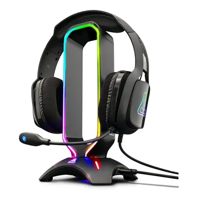 G-LAB K-Stand RADON Gaming Headset Stand - RGB Backlight, USB HUB x 2.0, Anti-Slip Base - Univer