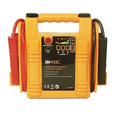 RAC Amp Rechargeable Jump Start System HP082 - For Car Batteries up to 1500cc Petrol or 1200cc D