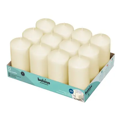 Bolsius Professional Pillar Candles Ivory (128/68) Pack of