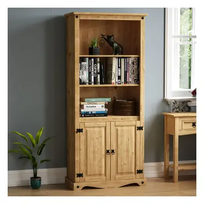 Corona Door Bookcase Cabinet Shelf Storage Pine