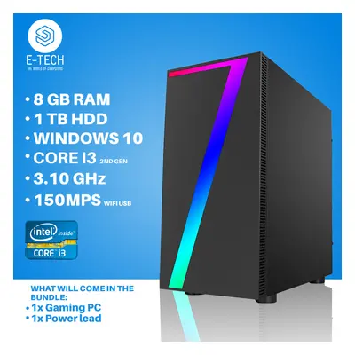 Gaming PC Computer Desktop PC Intel Core i3 8GB RAM 1TB HDD GT Windows