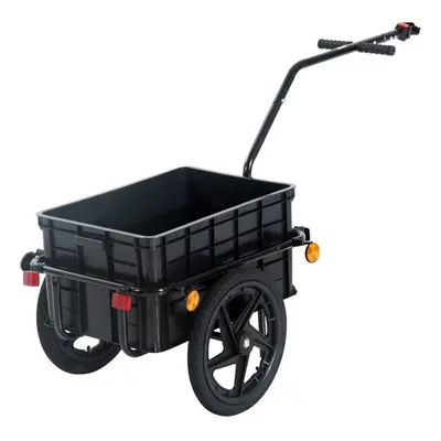 HOMCOM Foldable Bicycle Cargo Trailer With Waterproof Cover â 70L