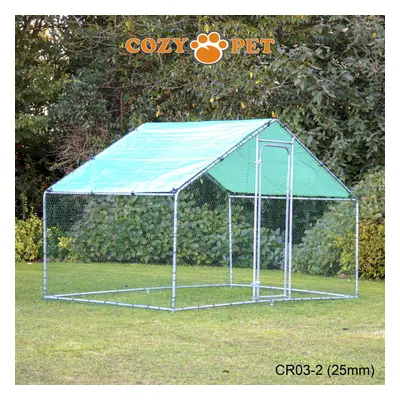 Chicken Run 3m x 2m 25mm Galvanised Steel Frame Cozy Pet for Hens Dogs Poultry Ducks Coop CR03-2