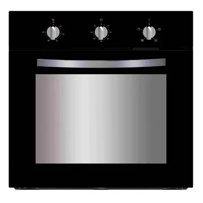 Single Electric Fan Oven In Black, Multi-function With Timer - SIA FSO59BL