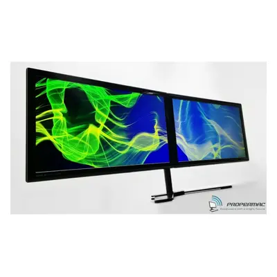 Dual Monitor Screen Bundle x 23" FULL HD 1920x1080 DVI DP New Stand